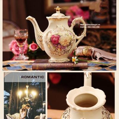 BỘ ẤM CHÉN PHONG CÁCH QUÝ TỘC